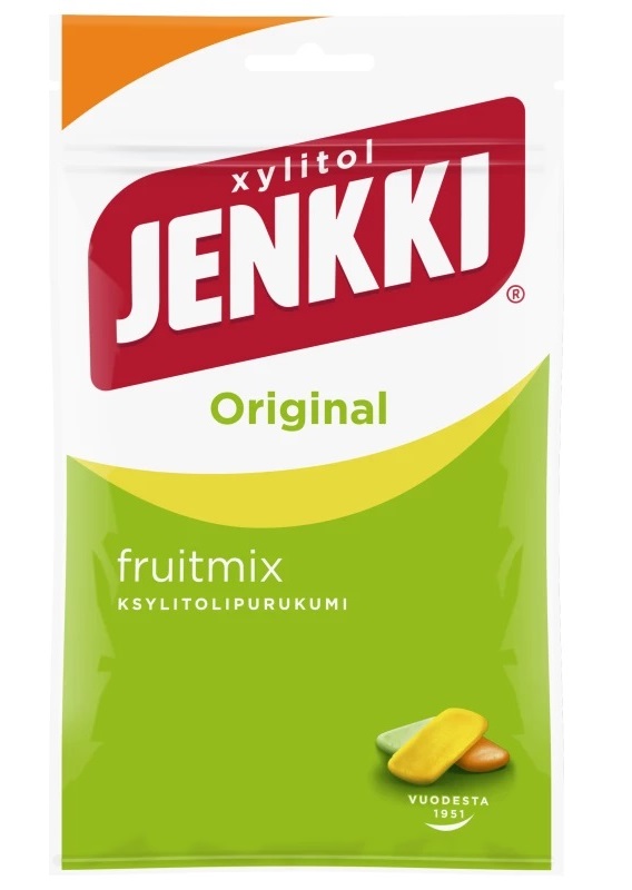 Jenkki Fruit Mix Chewing Gum 100g
